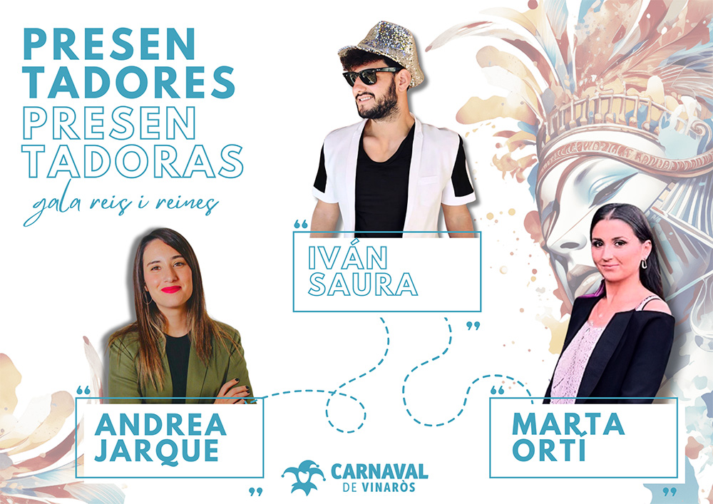 Es donen a conèixer els presentadors de les Gal·les del Carnaval de Vinaròs
