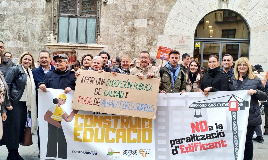 El PSPV de Castelló alça la veu per a exigir a Mazón que no retalle en educació i mantinga el Pla Edificant