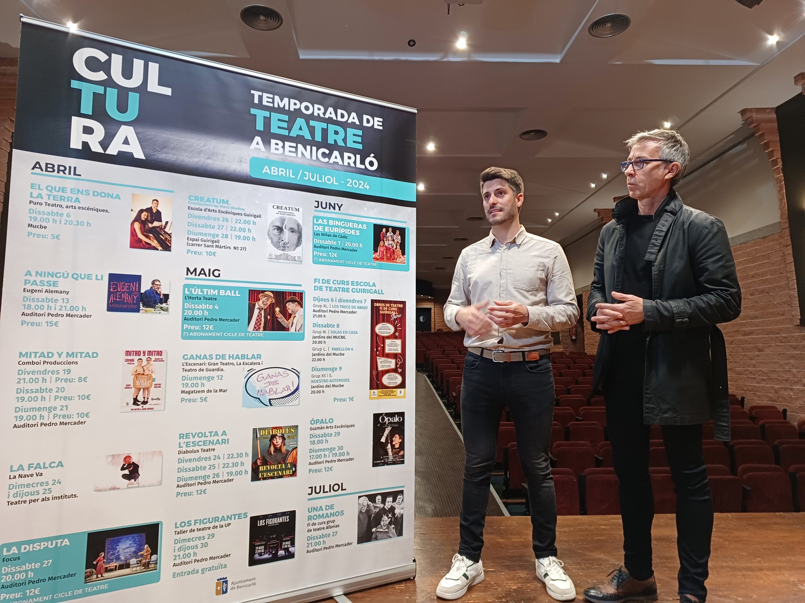 Benicarló programa 17 espectacles per a la Temporada de Teatre 2024
