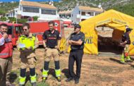 Alcossebre acull un simulacre d'incendi del Consorci Provincial de Bombers