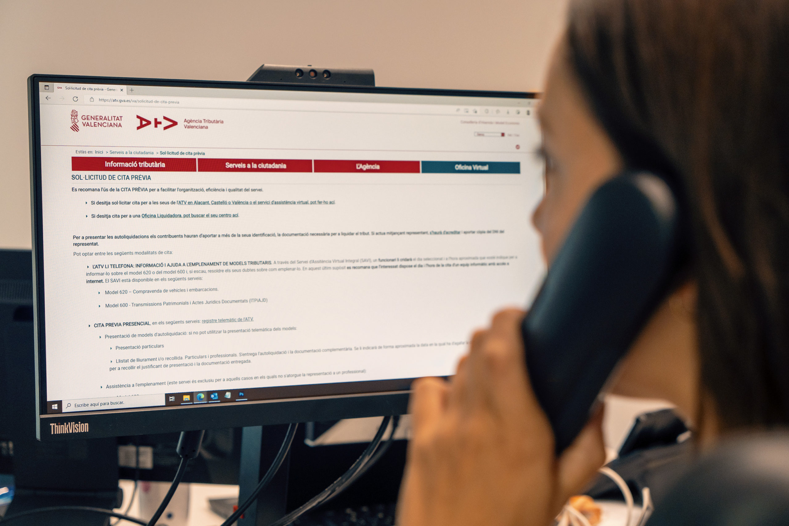 L'ATV oferix atenció telefònica i presencial per a l'elaboració de la declaració de la Renda