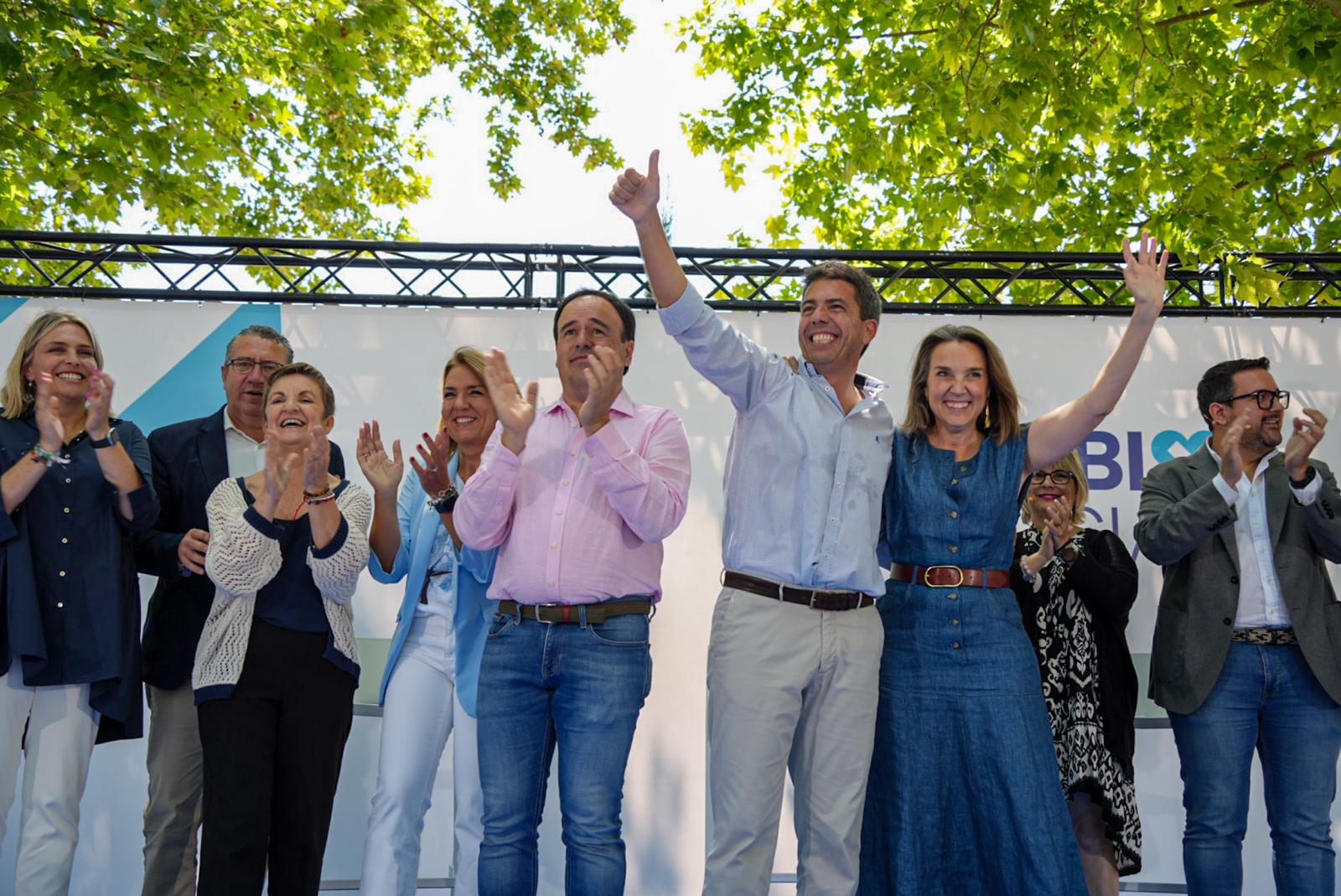 Mazón: «Un vot a Sánchez el 9J és frenar el canvi i les reivindicacions de la Comunitat Valenciana»