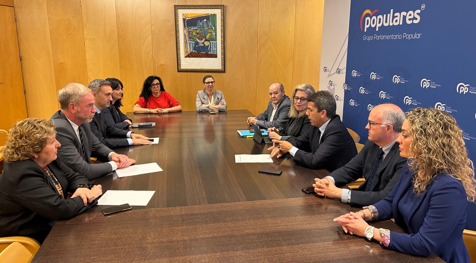 Carlos Mazón es reunix amb els diputats del PPCV en el Congrés