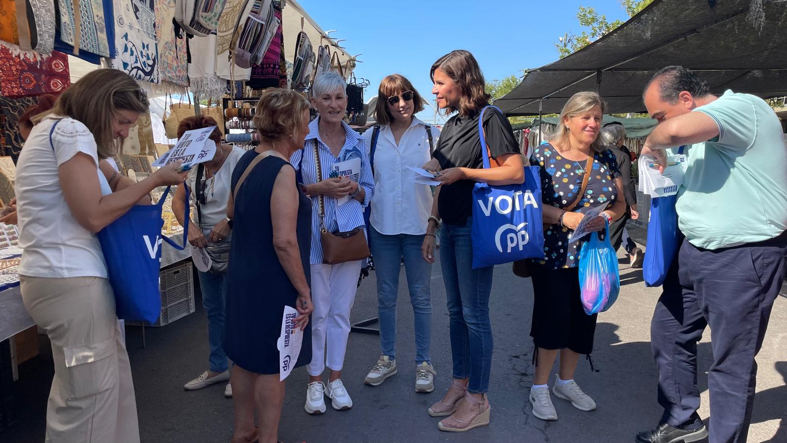 El PPCS compartix en els mercats de la província el valor del vot el 9-J