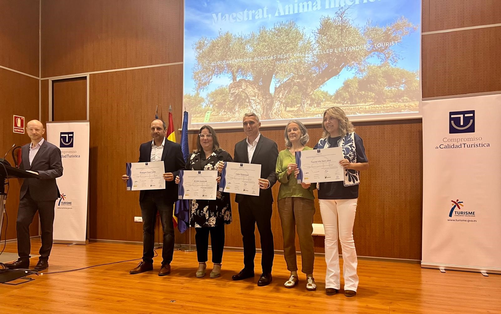Maestrat, ànima interior replega el segell de qualitat turística SICTED