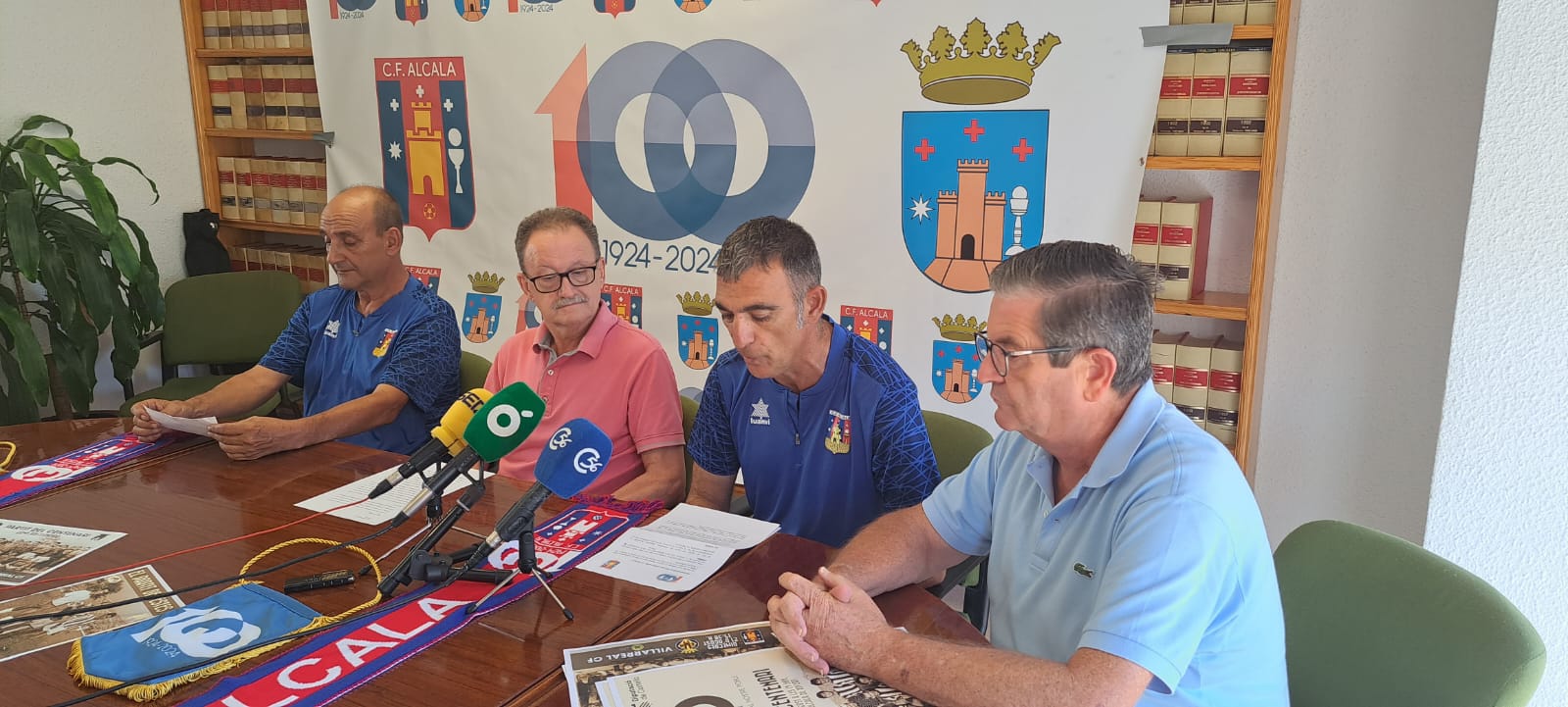 El CF Alcalà i l'Ajuntament d'Alcalà-Alcossebre presenten els actes del centenari del club