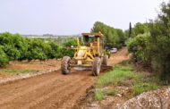 Avança la neteja i millora dels camins rurals afectats per les últimes pluges a Benicarló