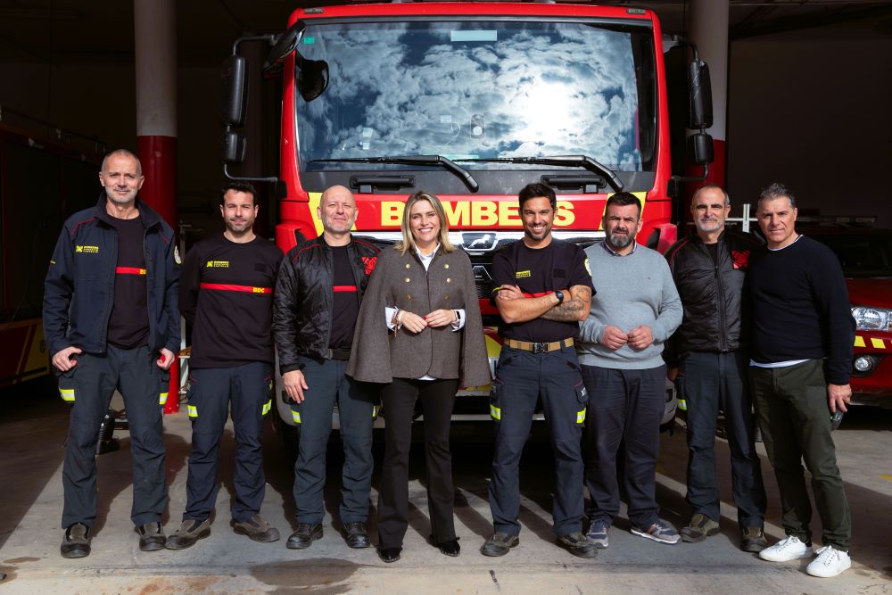 Marta Barrachina reconeix la labor i professionalitat dels efectius del Consorci Provincial de Bombers