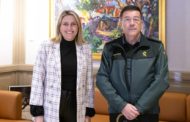 Marta Barrachina agraïx la labor d'Ángel Gil per enfortir la col·laboració entre la Diputació i la Guàrdia Civil