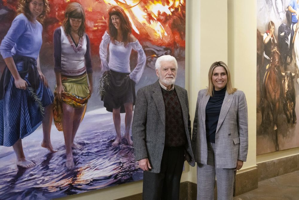 La Diputació posa veu al recorregut pels murals pintats per Traver Calzada en el Palau Provincial