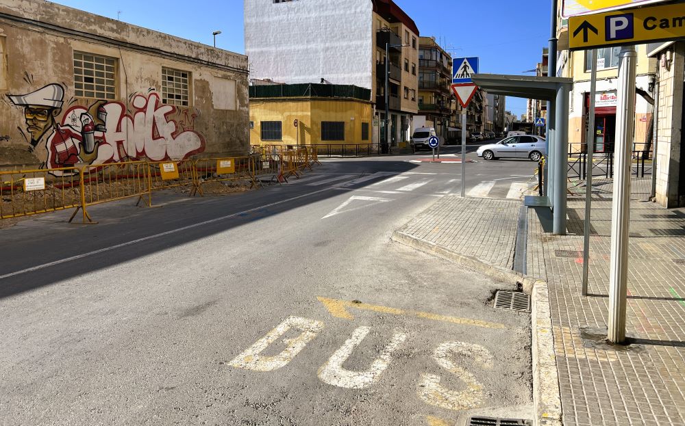 A partir de dilluns les parades de bus de l’avinguda de la Llibertat de Vinaròs quedaran anul·lades