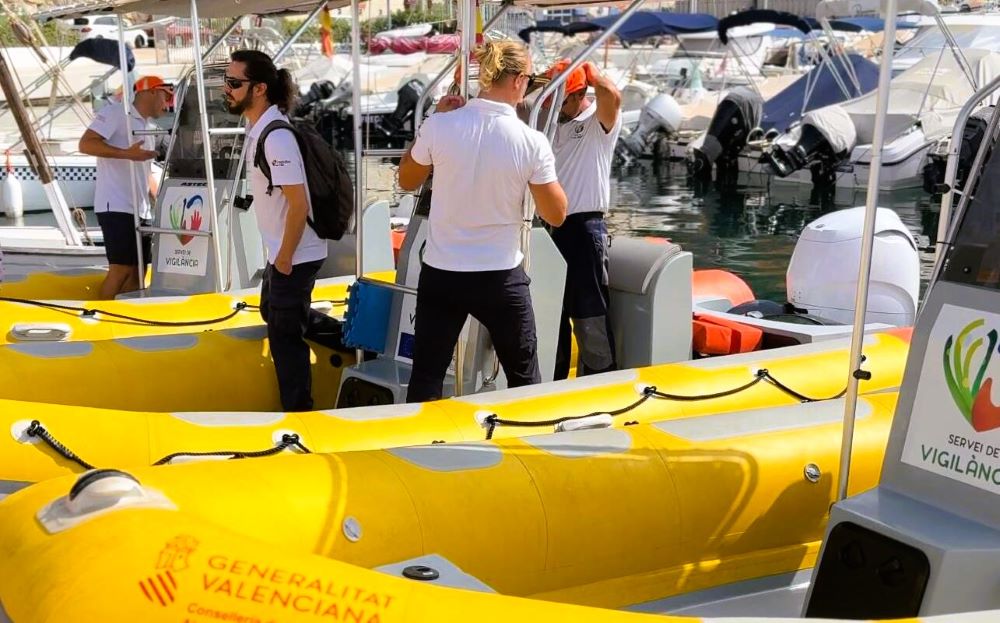 El Grup de Vigilància Marina inicia la campanya de control en més de 65.000 hectàrees d'espais protegits
