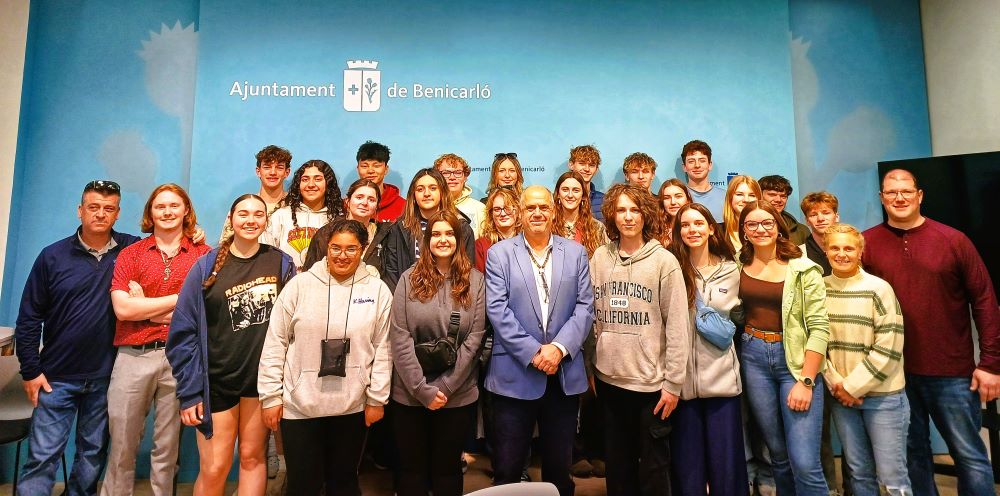 Estudiants nord-americans visiten Benicarló en el marc d’un viatge per Espanya