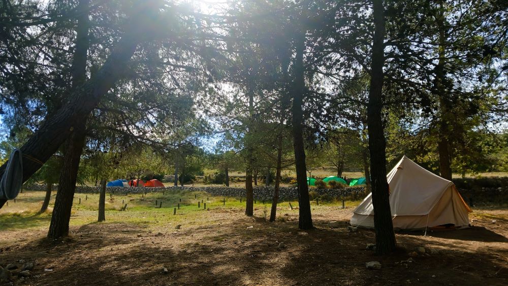 18 grups acampen en instal·lacions recreatives de la Generalitat durant la Setmana Santa i Pasqua