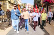 Destacada participació dels militants del PSPV en la manifestació del 1r de maig a Vinaròs