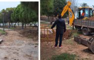 La Regidoria d'Obres i Serveis de Vinaròs repara els enfonsaments localitzats al parc de Fora del Forat