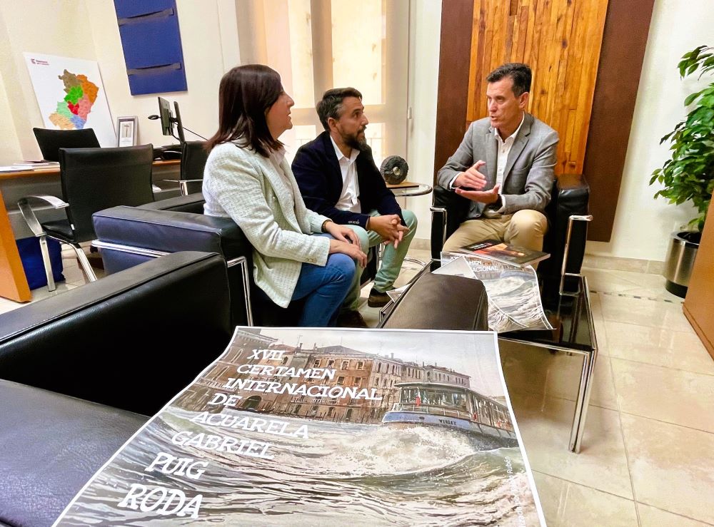 La Diputació mostra el seu suport al Certamen Internacional d'Aquarel·la Gabriel Puig Roda