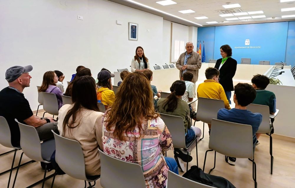 L'alcalde de Benicarló dona la benvinguda als alumnes ERASMUS de Berlín