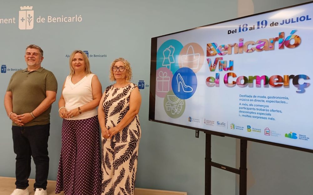«Benicarló Viu el Comerç» omplirà la ciutat de moda, música, gastronomia i promocions