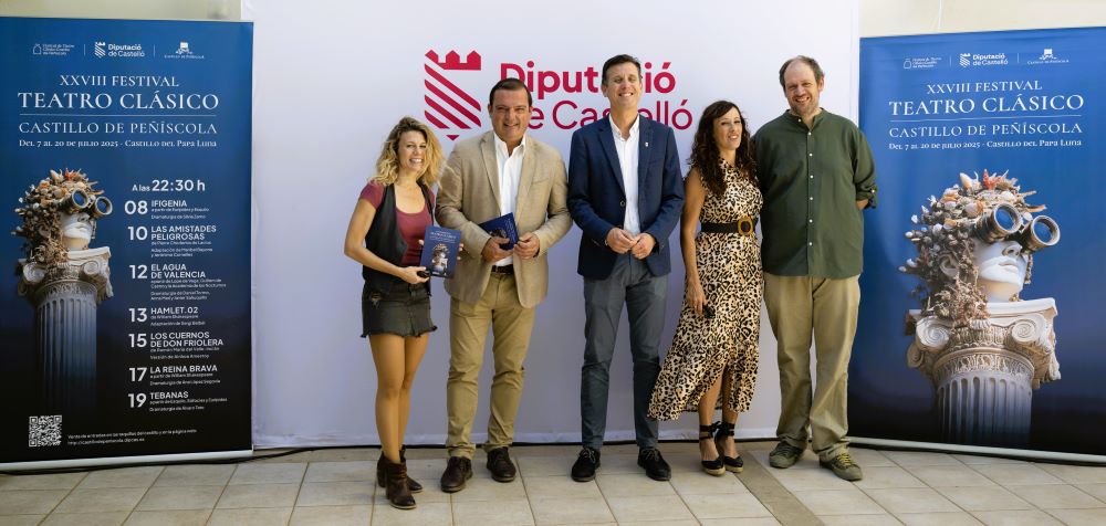 La Diputació presenta la XXVIII edició del Festival de Teatre Clàssic Castell de Peníscola