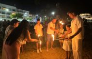 Peníscola celebra la tradicional revetlla de Sant Joan a la platja amb música, foc i pólvora