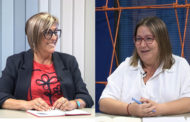 ERNESTINA BORRÀS, ALCALDESSA, I RUTH SANZ, REGIDORA DE FESTES, DE CÀLIG, A L'ENTREVISTA DE C56 01-08-2025