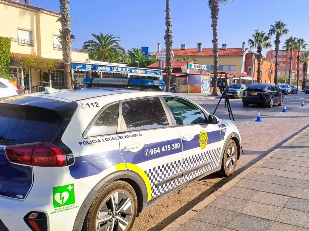 La Policia Local de Benicarló reforça el control de la velocitat en vies urbanes i interurbanes
