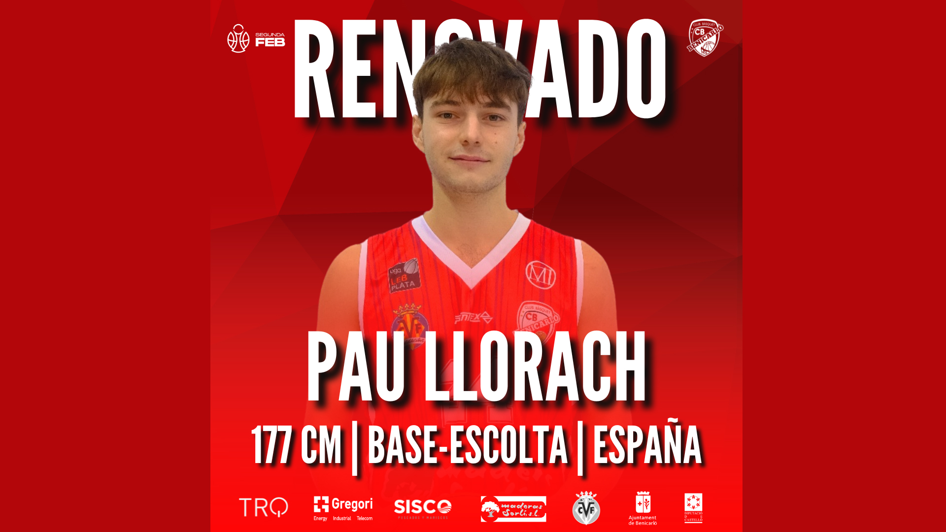Pau Llorach fa el salt definitiu al 1r equip amb el Maderas Sorlí Benicarló per a la temporada 2025-2026