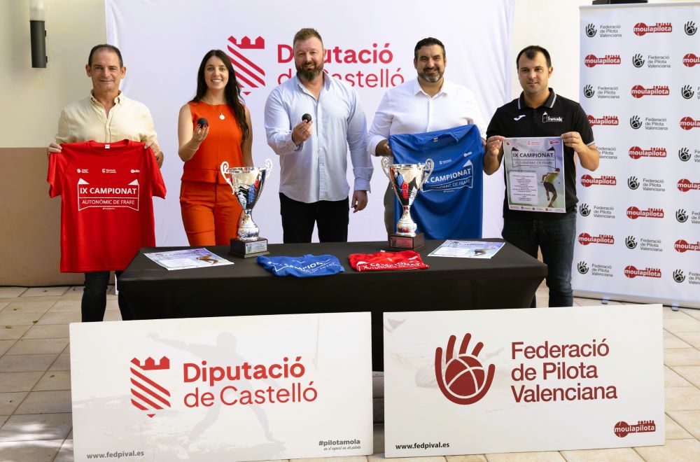 La Diputació de Castelló recolza la celebració del IX Campionat Autonòmic de Frare