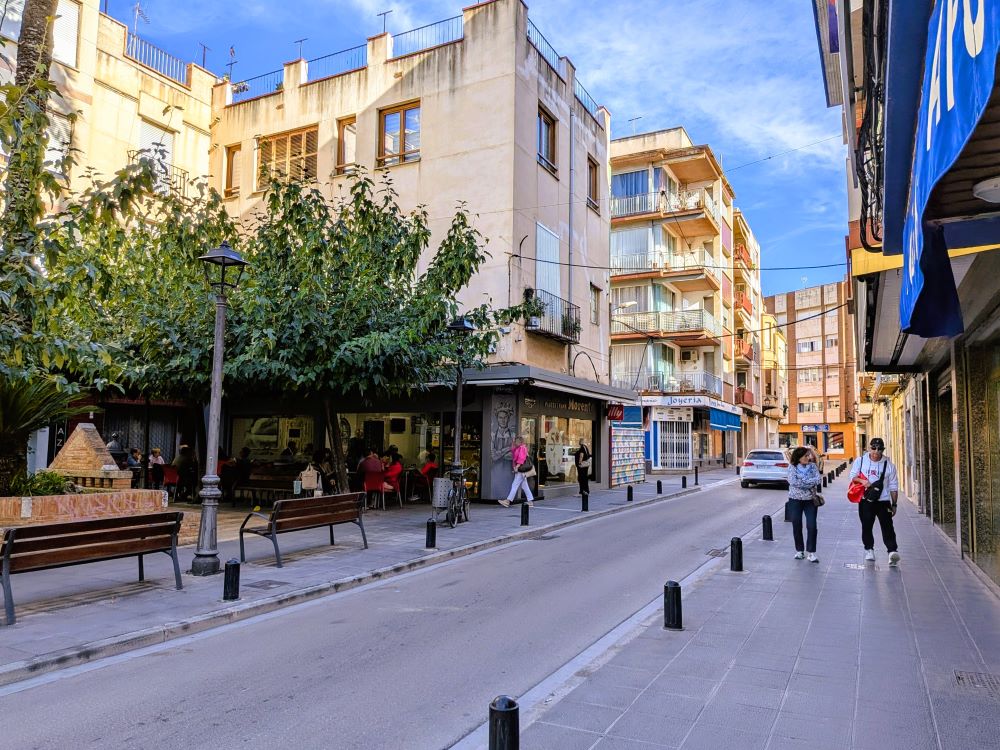 Tall temporal al carrer del Rei en Jaume de Benicarló per obres