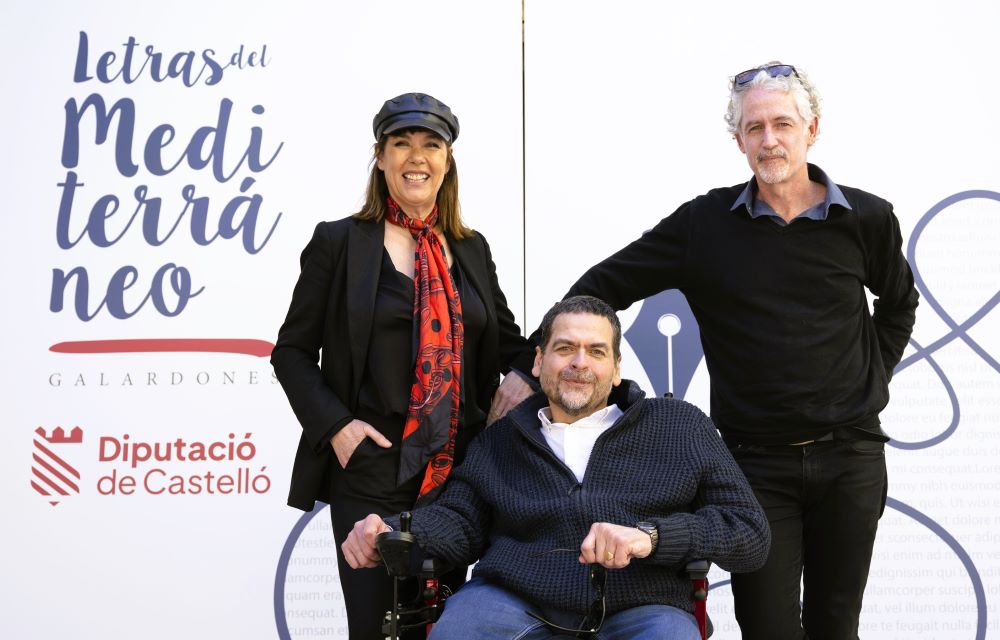 La Diputació reconeixerà els treballs de Biedma, Lozano i Mañas en la Gala Letras del Mediterráneo