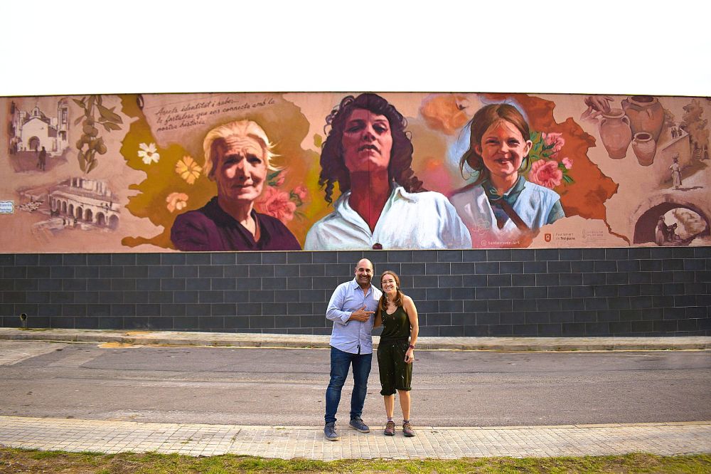 Traiguera commemora el Dia Internacional de la Dona Rural amb un mural que valora la història local