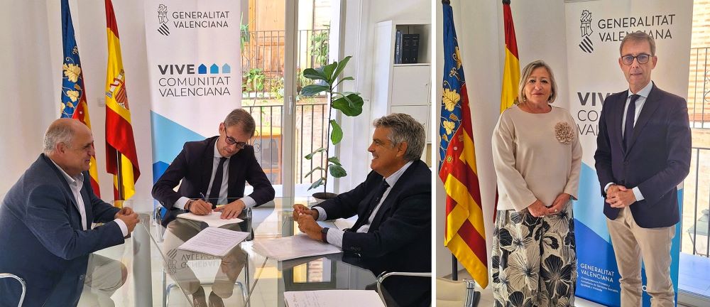Benicarló i Vinaròs signen amb la Generalitat la cessió de 4 parcel·les per a construir unes 40 VP