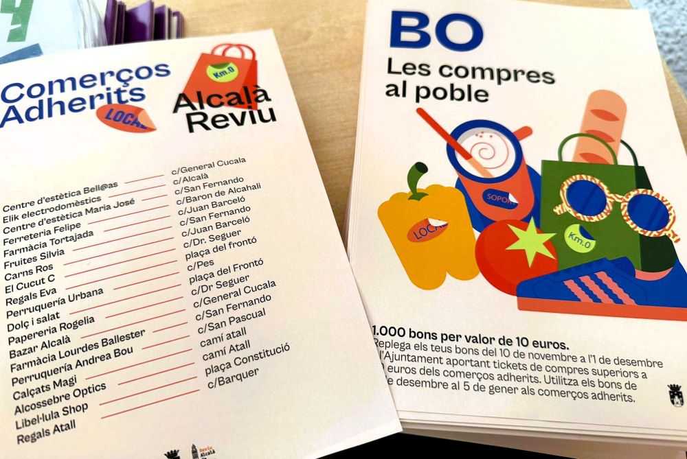 L'Ajuntament d'Alcalà-Alcossebre dinamitza el comerç amb la campanya «Les compres al poble»