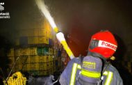 Incendi en una empresa del sector citrícola a Almassora