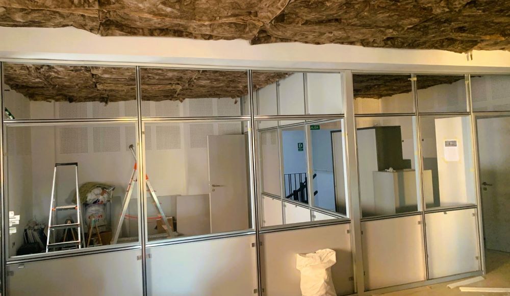 A punt de finalitzar les obres d'adequació de la Casa de la Cultura de Santa Magdalena