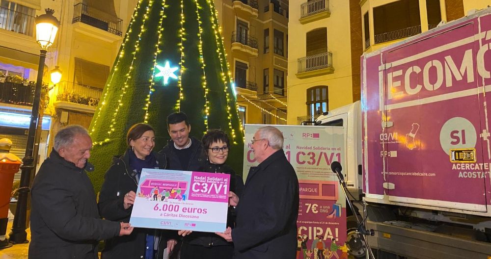 La campanya solidària de Nadal del Consorci Palància Belcaire recapta 6.000 euros que es donen a Càritas