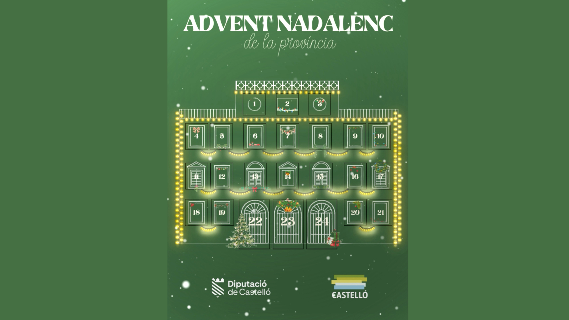 La Diputació anima a conéixer el costat més nadalenc de la província amb un calendari d'Advent