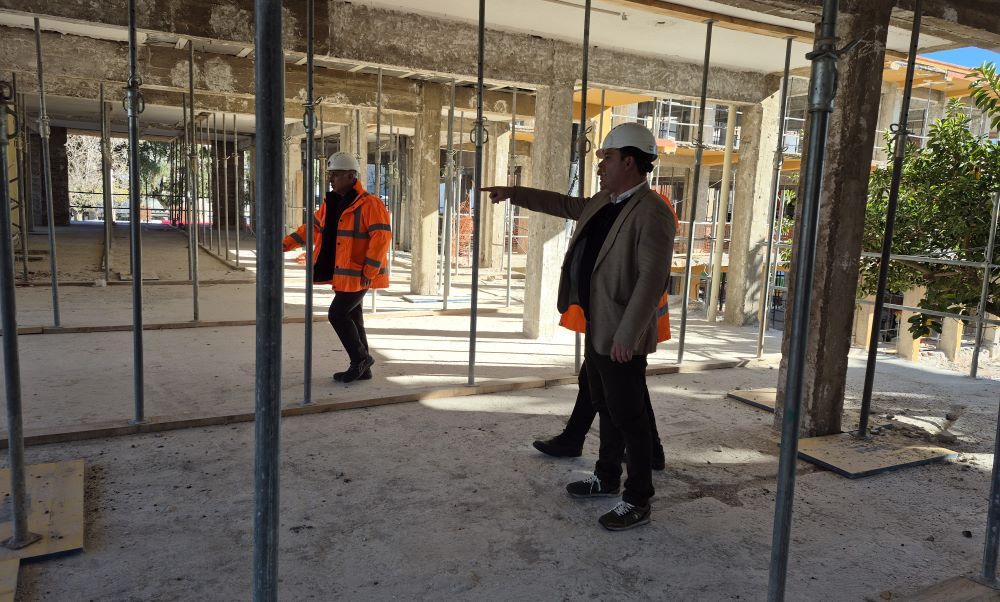 Continuen a bon ritme les obres de rehabilitació i ampliació del Centre d'Estudis de Peníscola