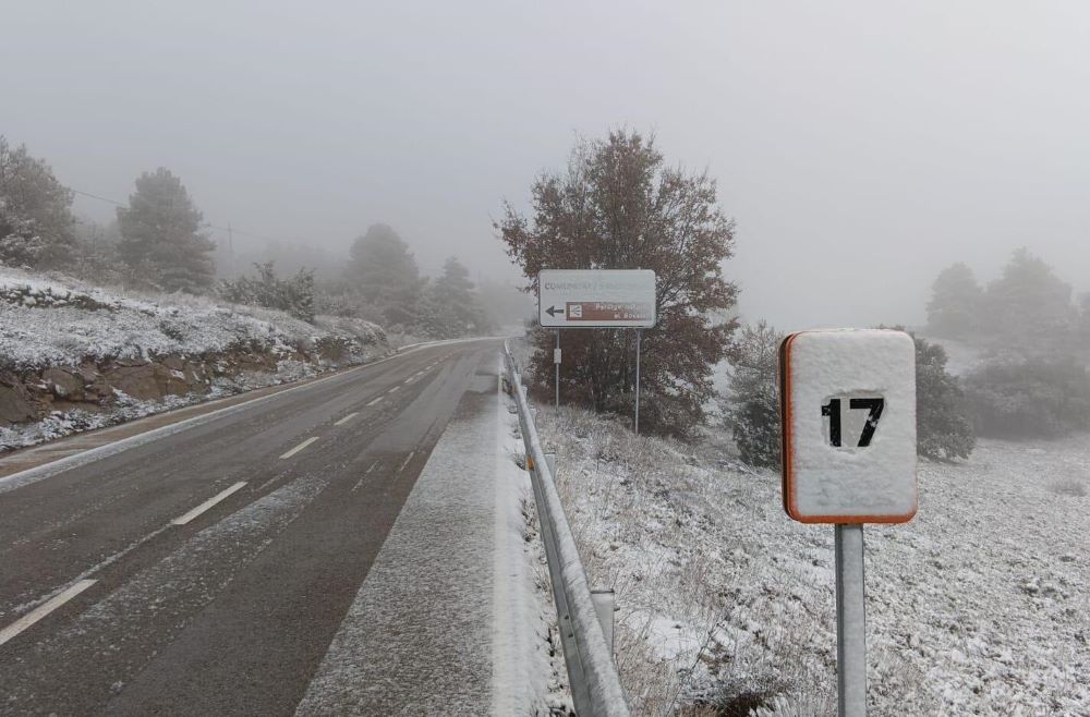 La Generalitat manté actiu el dispositiu de serveis viaris hivernals amb actuacions a l'interior de Castelló