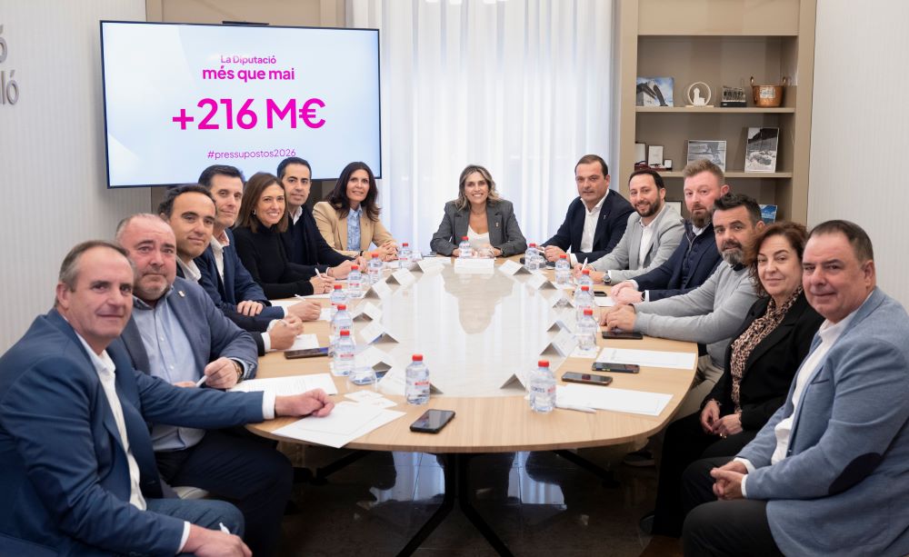 La Diputació activa un pressupost de 216M que injecta liquiditat als 135 municipis i garantix recursos