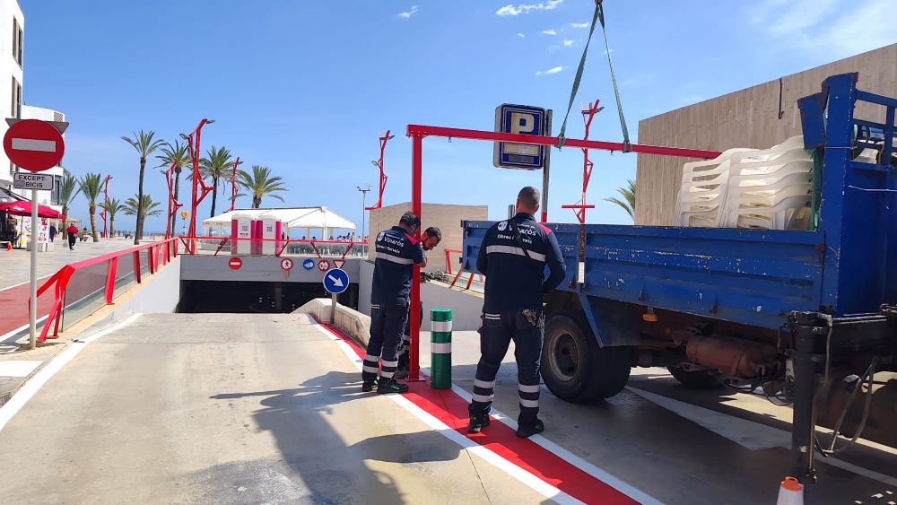 Finalitzen les obres de renovació i millora del túnel del passeig marítim de Vinaròs