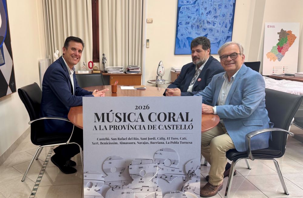 La Diputació i la Federació de Cors de la Comunitat Valenciana acosten la música coral a la província