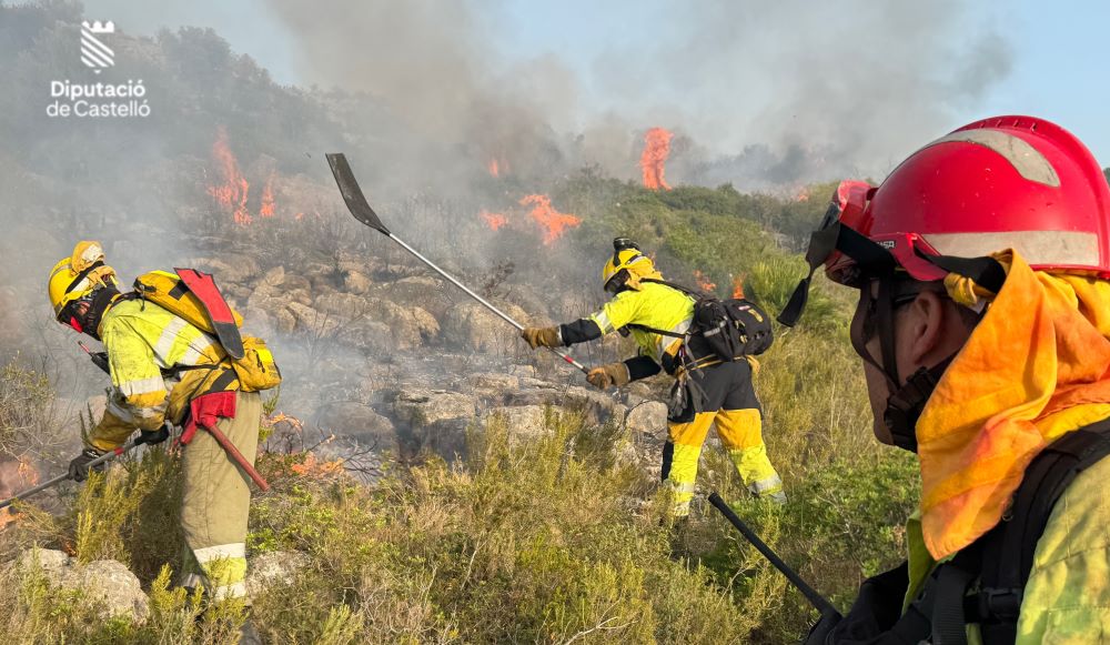 Incendi forestal en la zona del Puig de Benicarló