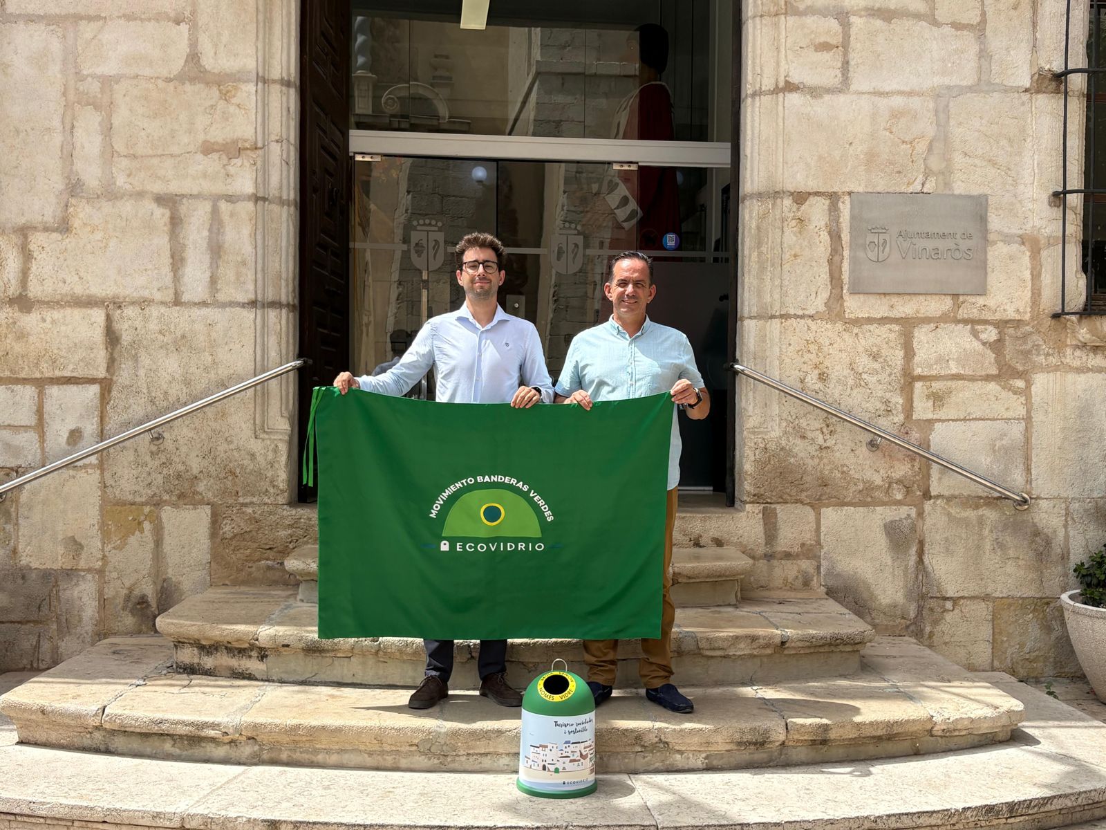 Vinaròs competirà aquest estiu per a aconseguir la Bandera Verda de la Sostenibilitat d'Ecovidrio