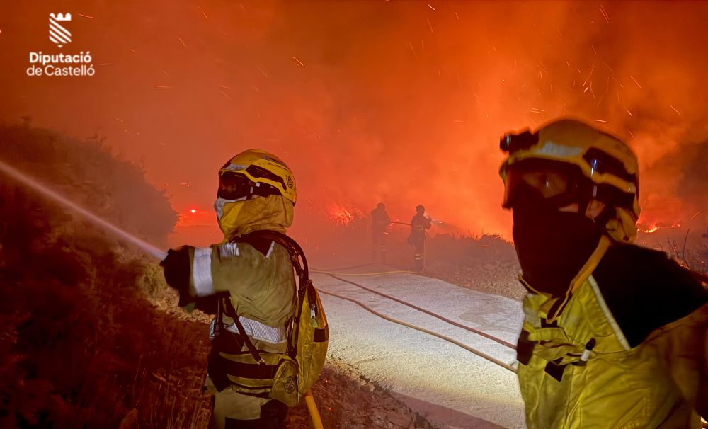 La població de Catí continua evacuada a conseqüència de l'incendi forestal de Tírig