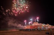 Espectacular castell de 'Focs a la Mar' de les Festes Patronals de Peníscola