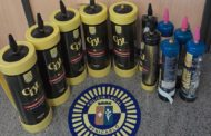 La Policia Local de Benicarló ha incautat 12 bombones d'Òxid Nitrós durant el 2026