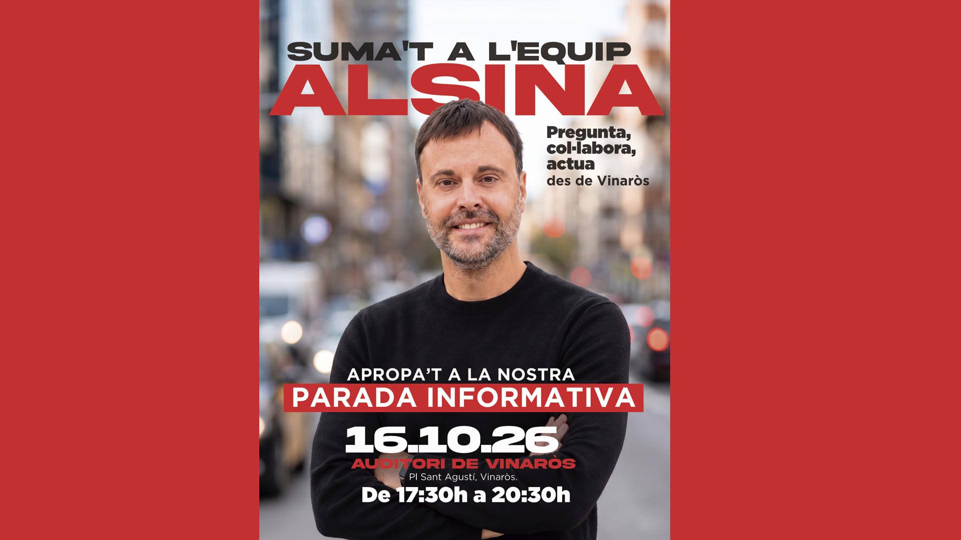 El PSPV convida a la ciutadania a sumar-se a l'equip d'Alsina «per a defensar polítiques de justícia social»