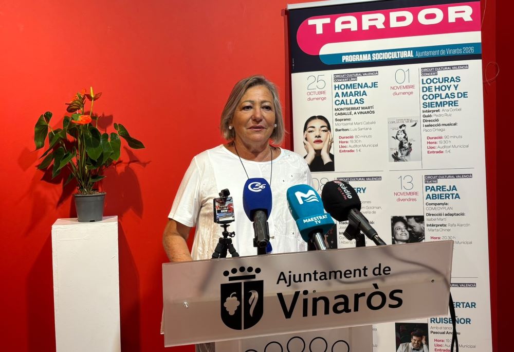 Vinaròs presenta una tardor cultural amb música, teatre, cinema, literatura i exposicions